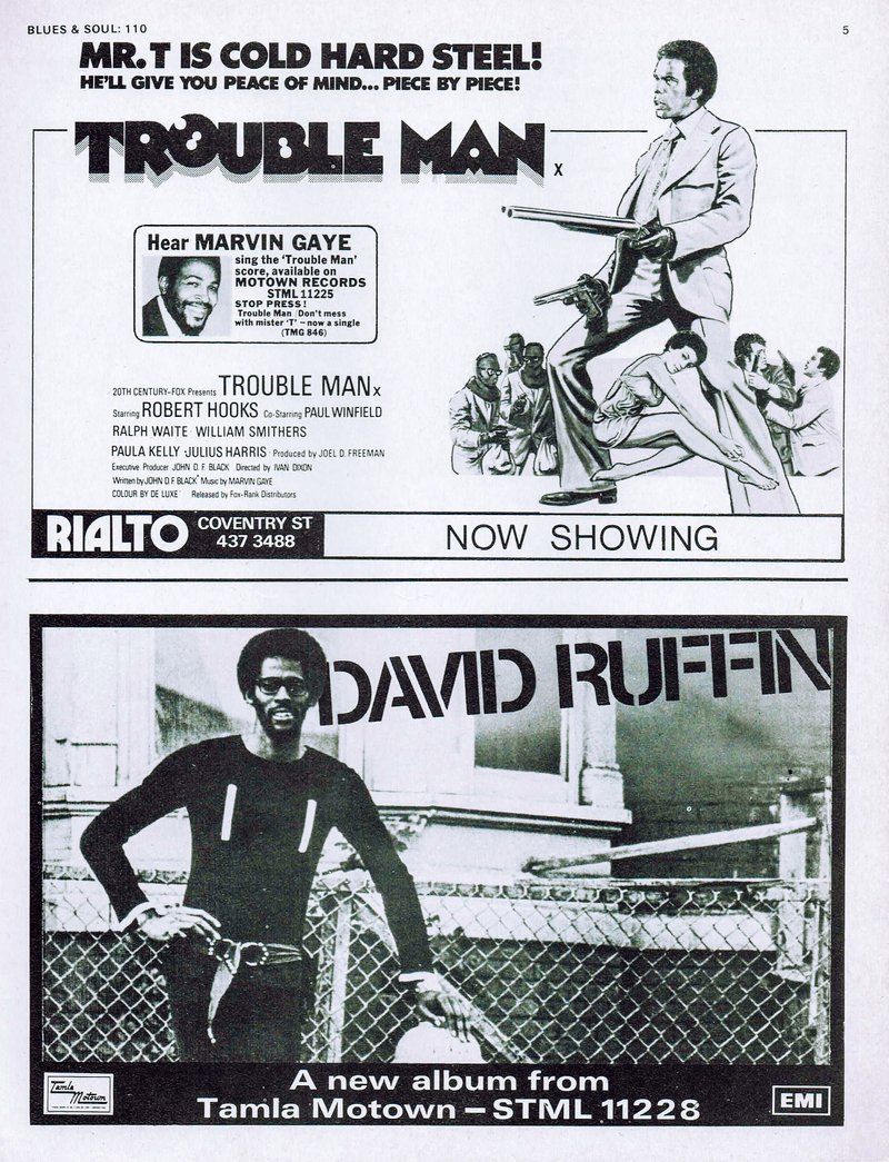 TROUBLE MAN & DAVID RUFFIN
